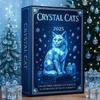 2D Acrylic Cat Collectible Figurine Christmas Countdown 24 Days Xmas Holiday Countdown Cat Advent Calendar Xmas Gifts