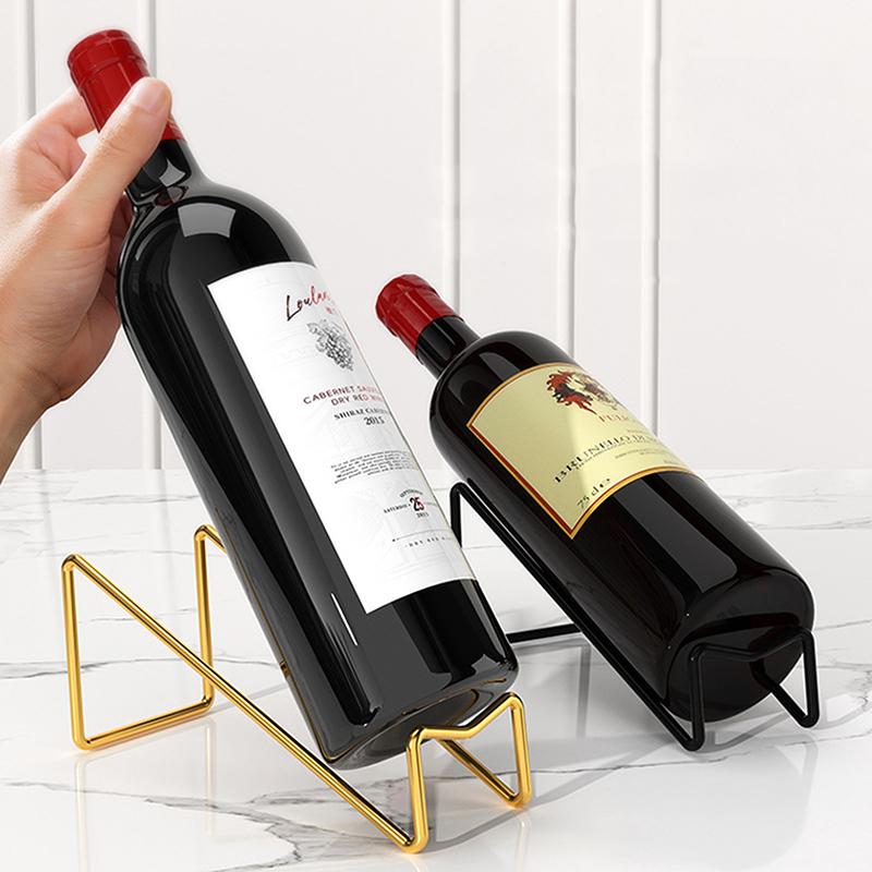 1 Pack Wine Bottle Rack Countertop Wine Bottle Display Rack Wine Storage Rack Simple Home Counter Decoration