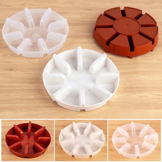 Prato Elevado com Borda para Vaso 5 Polegadas 6 Polegadas 7 Polegadas Vaso Redondo Coletor de Água Bandeja de Gotejamento Resistente para Uso Interno Externo