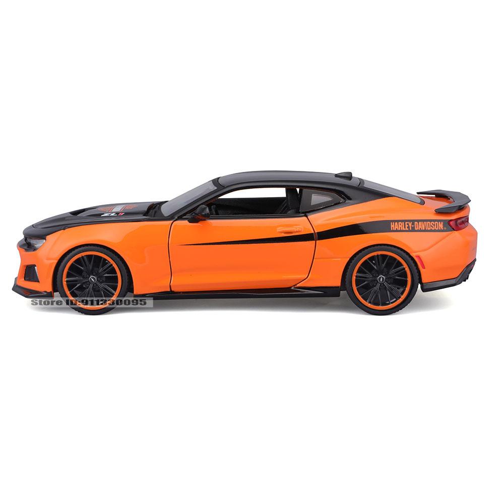 Maisto 1:24 Harley Joint Venture 2017 Chevrolet Camaro ZL11967 Ford Mustang GT Legierungsauto-Modell Dekoration Sammlung Spielzeug Geschenke