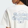 Adidas Originals Logo Rundhals Casual T-Shirt Damen Tops Weiß IR7473