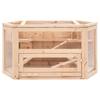 Hamster Cage 80 X 40 X 43 Cm Solid Pine Wood