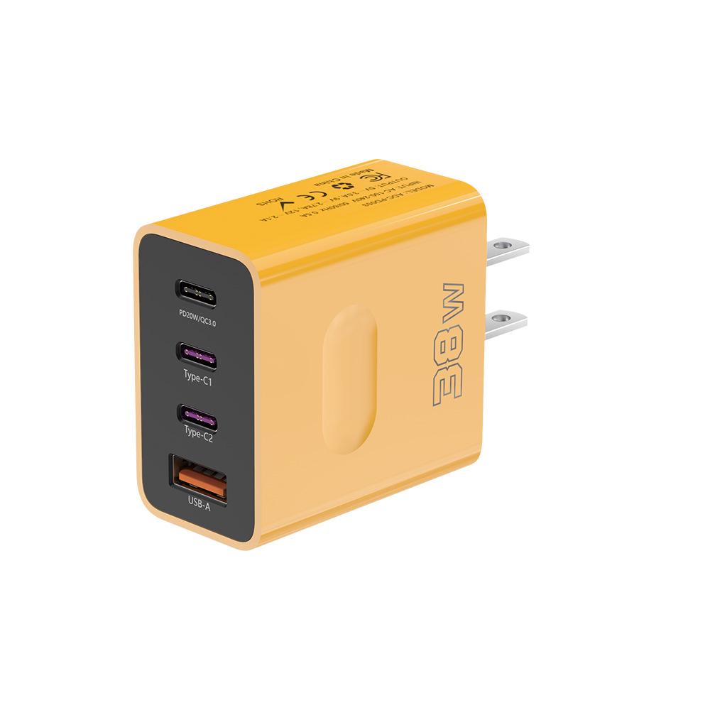 2024 Multi-Port 38W Fast Charger: 25W PD, EU/US/UK Standards