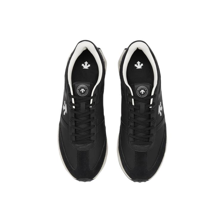 Descente Chron Comfortable Soft Non-Slip Wear-Resistant Low-Top Casual Shoes Men sneaker Black D5131LSN14-BK