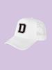 1Pc children's 26 letter printed baseball cap, fashionable sunshade duckbill cap for spring summer, breathable mesh trucker cap