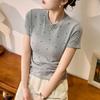 Age-reducing Polka Dot T-shirt for Women In Summer Short-sleeved Versatile Korean Style Top