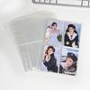 A5 6-Hole Card Album Pages, Four-Grid Compact Design, 3-Inch Loose-Leaf Replacement for Small Card Storage.