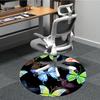1pc Butterfly Print Chair Carpet for Office, Non-slip, Soft and Durable Office Rug, Perfect for Office yy251227138
