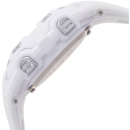 Arias Women's Solar Digital Dash Watch, Waterproof, Multi-Function, Urethane Strap, White, ADWW16032SOL16