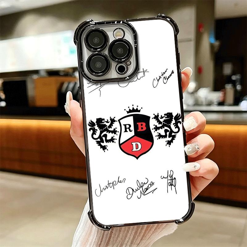 F-Fashion RBD R-Rebelde Plating Phone Case For Iphone 16 17 Pro Max Air 16E 14 15 Plus 12 13 Mini Anti-Fall Airabag Cover