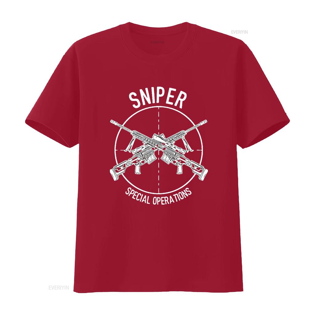 Mens Special Operations Sniper Forces USA Military T Shirt Black Vintage Washed Top For Everyday Wear Graphic Unisex Stylish