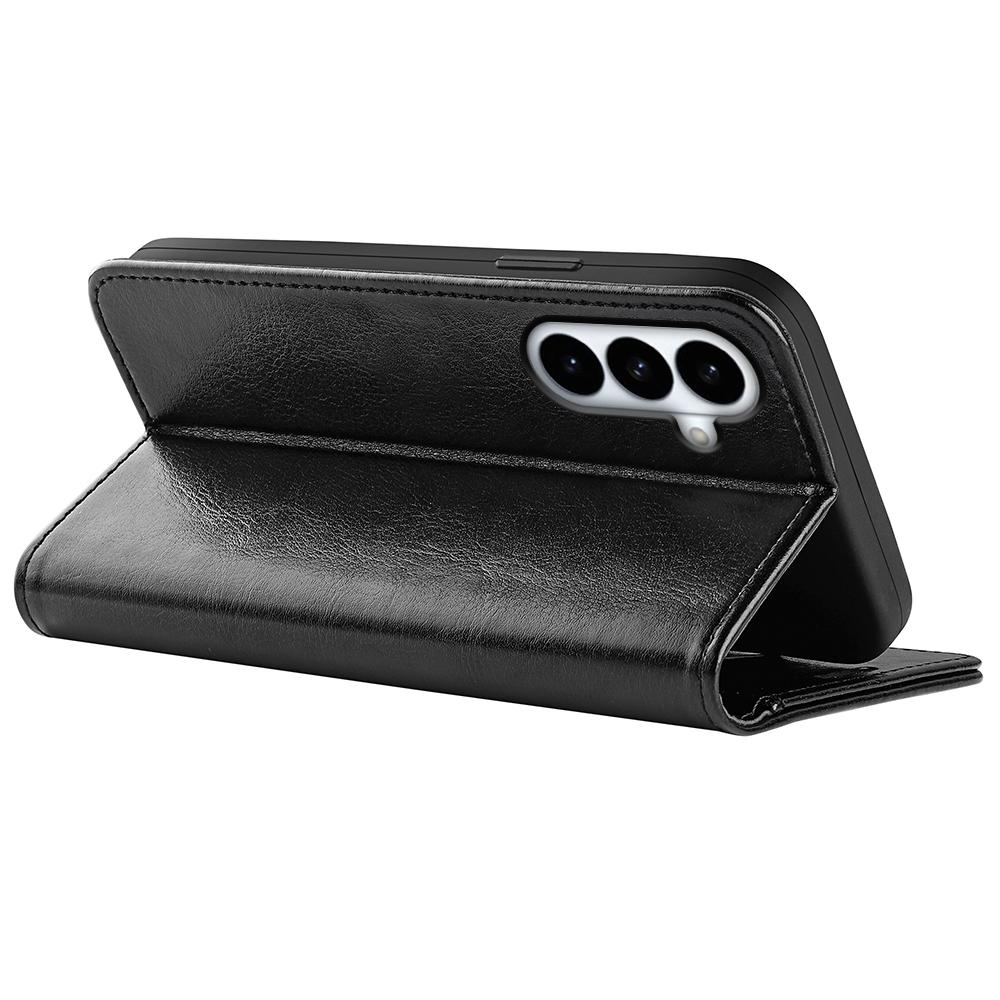 For Samsung Galaxy S26+ Case Crazy Horse Texture Stand Leather Phone Cover