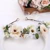 Bohemia Style Floral Crown Party Wedding Head Wreaths Hair Bands Artificial Flower Garland Headband for Festival