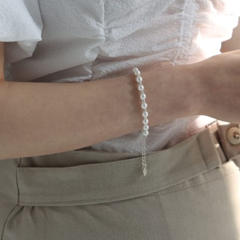 BEFORE MOONRISE [Silver 925] Lovely Pearl Bracelet SB204