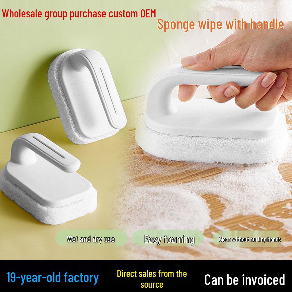 

Multi-Surface Scouring Brush for Bathroom and Kitchen Stain Removal