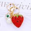 Creative Bling Rhinestone Watermelon Fine Workmanship Portable Bag Pendant Fashion Jewelry Decor Gift For Friends Bag Charm