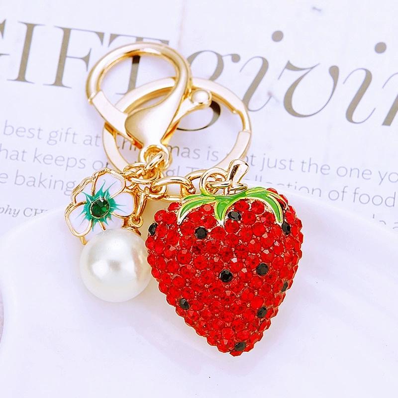 Creative Bling Rhinestone Watermelon Fine Workmanship Portable Bag Pendant Fashion Jewelry Decor Gift For Friends Bag Charm