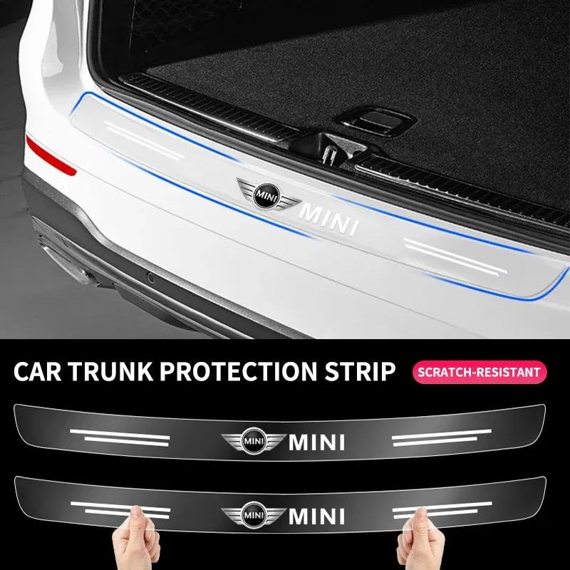 Car Rear Bumper Trunk Load Edge Protector Guard Trim Transparent Sticker For BMW Mini Cooper R50 R53 R60 F55 F56 R56 R55 R60 F55