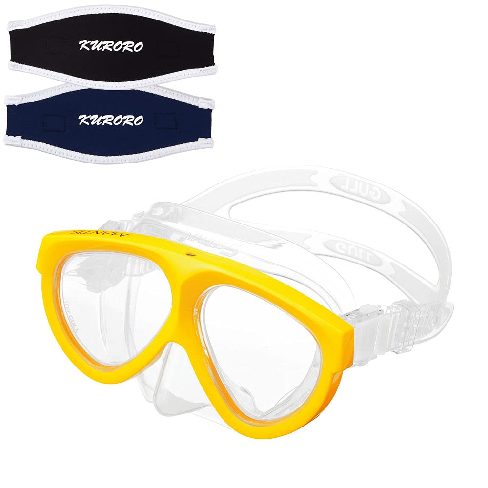 

GULL Mask Mantis5 Mantis5 Silicone Sunshine Yellow x Чехол для ремешка маски KURORO x (Черный флот)