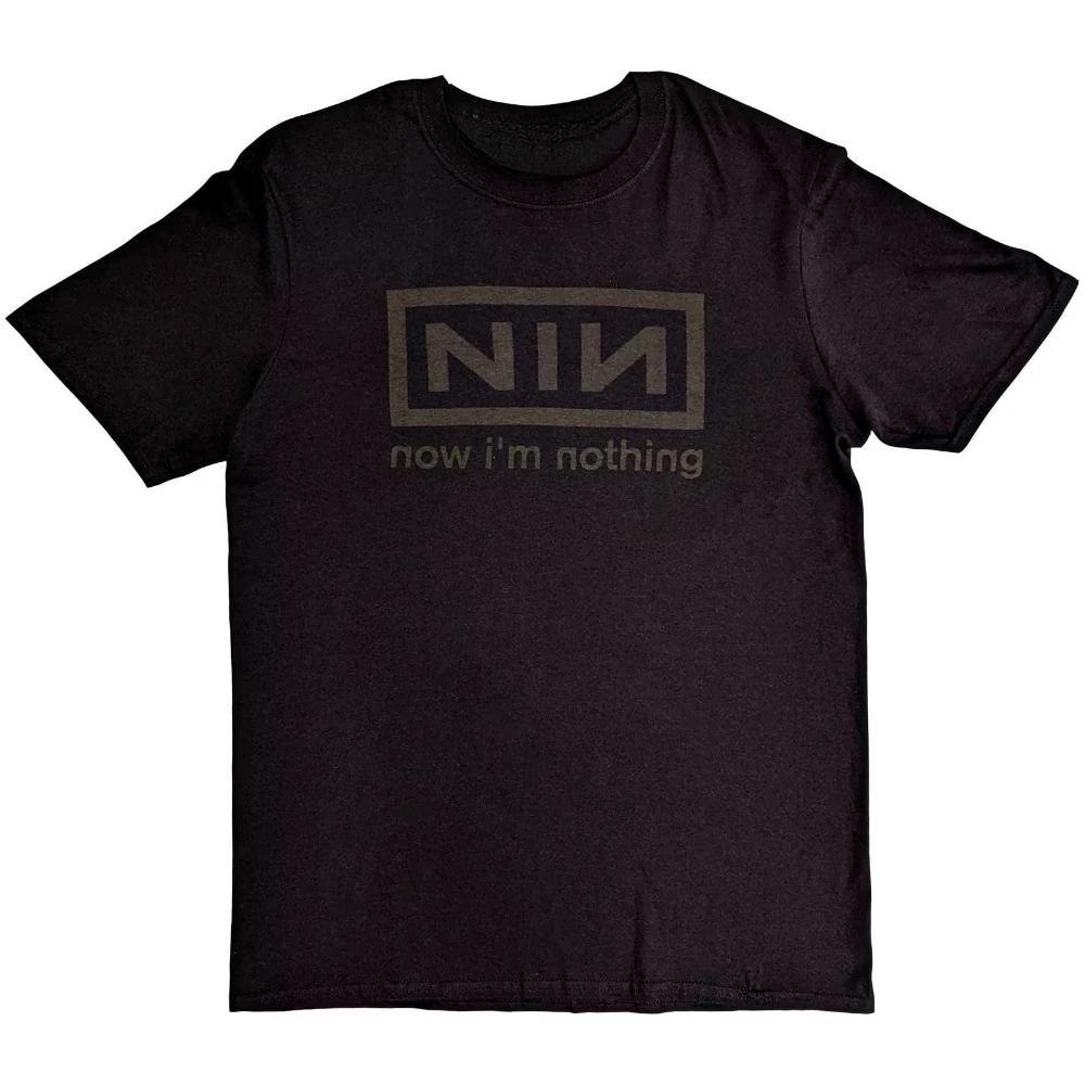 Novelty Nine Inch Nails NIN T-Shirts Men Crew Neck Cotton Short Sleeve T Shirt Hip Hop Women Band Tshirt Summer Tops Clothing
