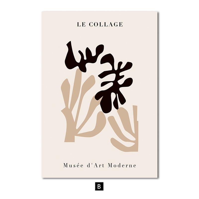 Retro Abstract Leaf Woman Body Line Canvas Painting Matisse Wall Art Posters And Prints Wall Pictures For Living Room Home Decor