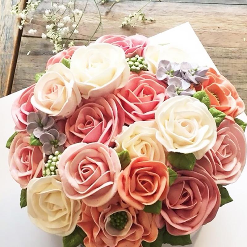 Kitchen Glutinous Rice Roses Flower Holder Decoration Pastry Sticks Baking Cone Cream Tools Piping Cake Aluminium Alloy Rod