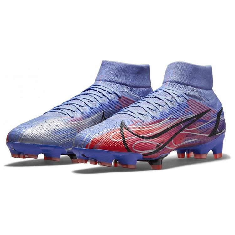 Nike Mercurial Superfly 8 Fg Kylian Mbappe Vlammen Paarse Zool DJ3977-506