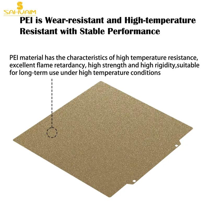 PEI Magnetic Build Plate Textured Pei 235x235 Smooth For Flashforge Adventurer 5m Elegoo Neptune 4 Pro Ender 3 Accessories Bed