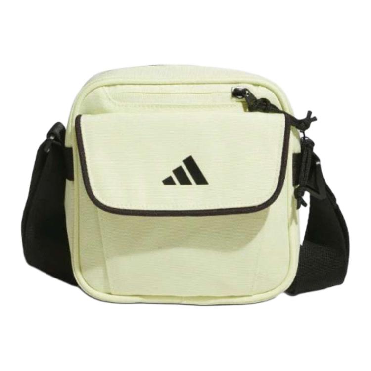 New Adidas Fabric Crossbody Bag, Shoulder Bag Regular Unisex Light Yellow JN9639