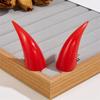 2PCS Devil Horn Hair Clip Set for Adult Kids Novelty Dark Series Horn Side Clip Party Stage Performances Costume Hairpin