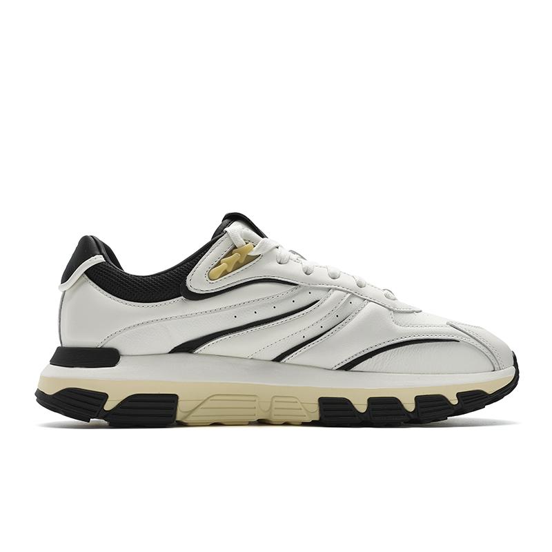 FILA Fashion ICONA Comfortable Low-Top Casual Shoes Men sneakers White Black F12M443112FMA