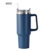Shangqi Portable Insulated Stainless Steel Tumbler with Handle & Straw