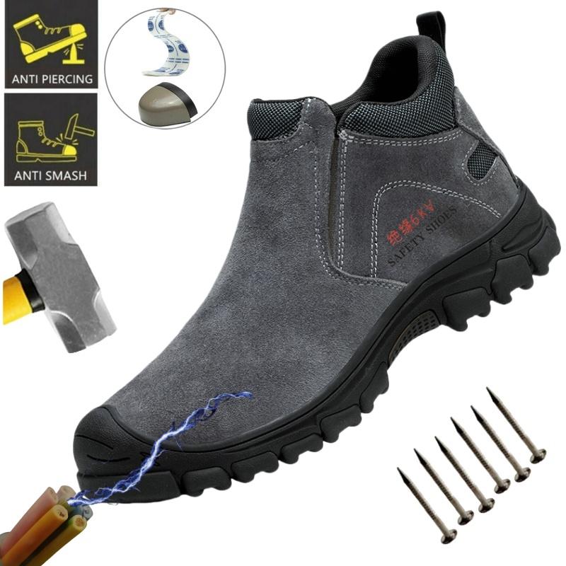Insulated Waterproof  Work Shoes Puncture Proof Safety Shoes Standard Safety Shoes  Anti Smashing Steel-Toed Shoes