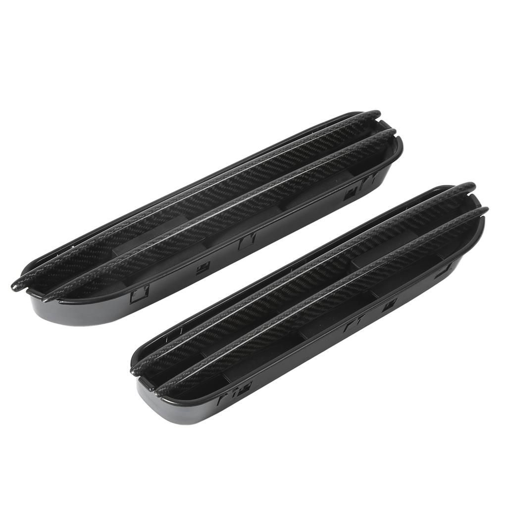 2ks bočních větracích otvorů Mřížka z uhlíkových vláken pro M Style Gloss Black Náhrada za E60 M5