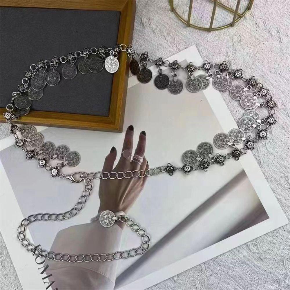 Tassels Coin Belly Chain Retro Body Jewelry Fashion Waist Chains  for Women
