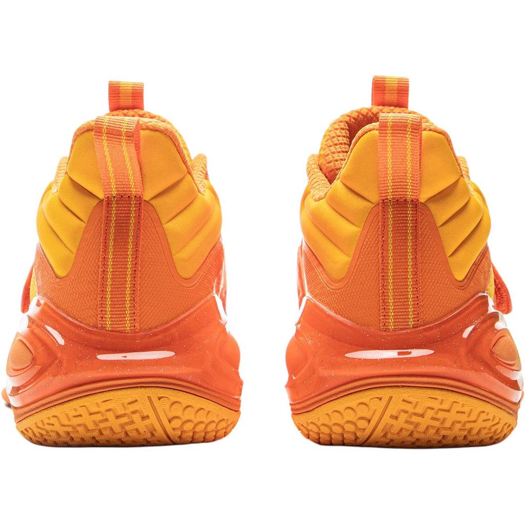 Li Ning Kids Basketball Star Energy 1 Comfortable Fashion Breathable Low Top Basketball Shoes Kids Sneaker Sunshine-Orange YKBV116-5