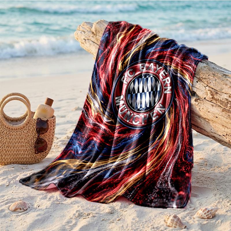 Asciugamano da Spiaggia in Microfibra con Stampa Bayern Monaco Asciugatura Rapida Assorbente Grande Asciugamano per Spiaggia Nuoto Viaggio