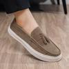 Tassel Suede Loafers Man Moccasins Comfy Flat Men's Summer Shoes Fashion Slip-on Driving Casual Shoes For Man chaussure hommes