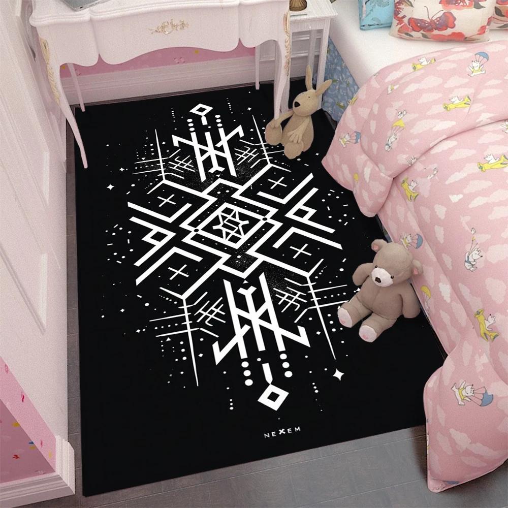 

Simple Carpet Cartoon Living Room Bedroom Kitchen Sofa Table Balcony Rug Non-slip Washable Mat Exquisite Home Ornaments 60*90cm