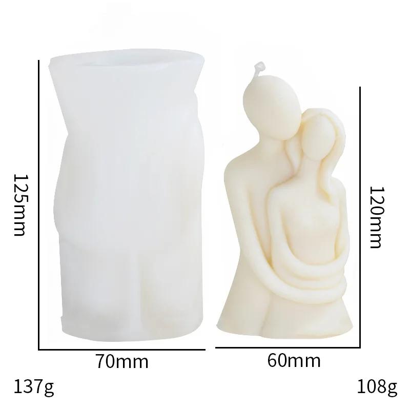 Romantic Embrace Couple Silicone Mold For Chocolate Mousse Cake Decoration Diy Aromatherapy Candle Making