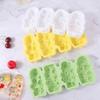 Food Grade Carved Flower Popsicle Mold Silicone Popsicles Maker Flower Ice Cream Molds  for Home