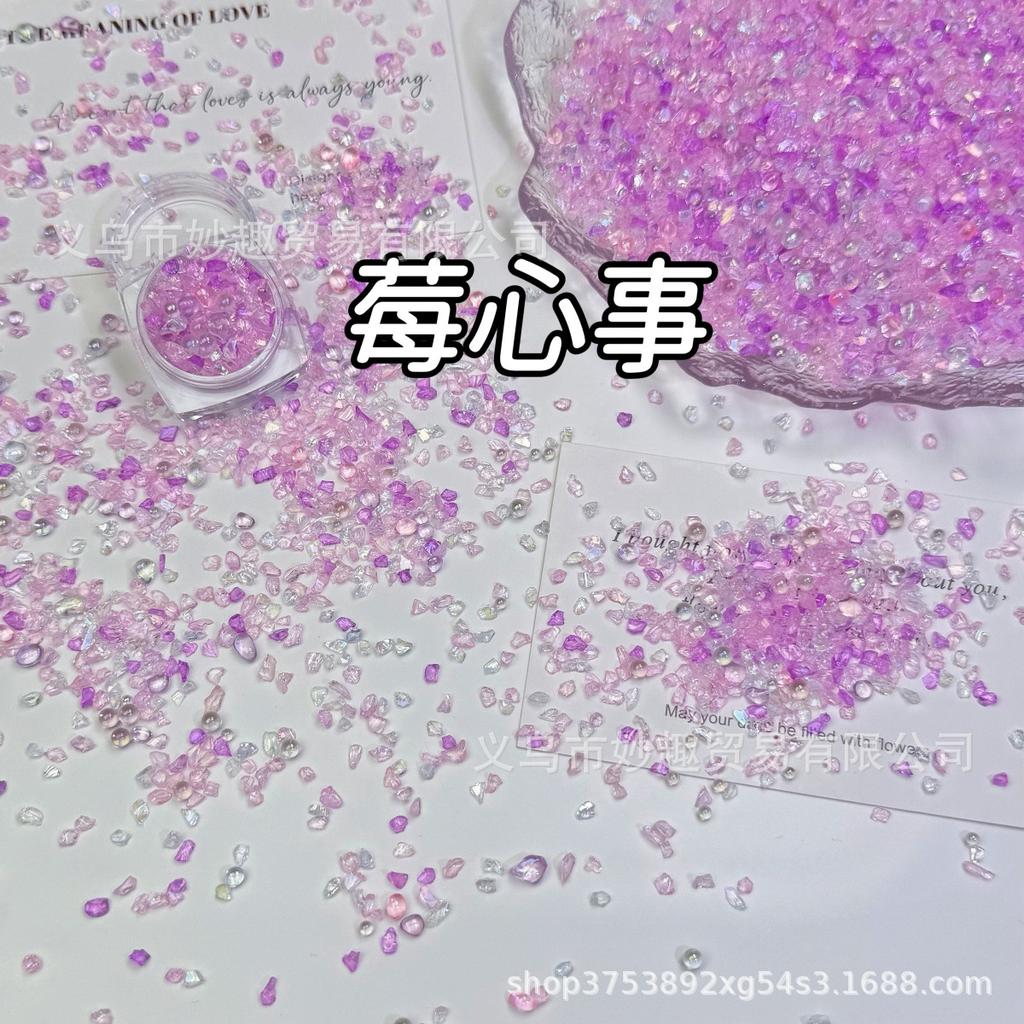 Symphony Gravel Storm Diy Quicksand Flow Maka Brick Decoration Manicure Pinch Music Embellishment Slime Filling Material