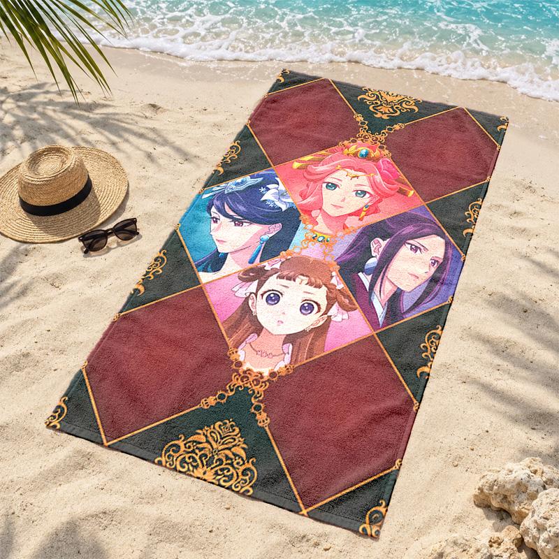 The Apothecary Diaries Microfiber Beach Towel Quick Dry Sand Free Lightweight Beach Towels for Travel Swimming Camping