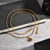 Trendy Natural Oval Necklace for Men Boys,Waterproof Small Natural Stone Geometric Pendant,Energy Magnetic Field Jewelry Gift