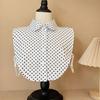 Fake Collar, Women'S Shirt, Fake Collar, Black And White Polka Dot Doll Collar, Bottom Inside, Shirt Collar.