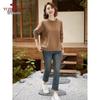 YUZHAOLIN Middle-Aged Women's Long-Sleeve Casual Top