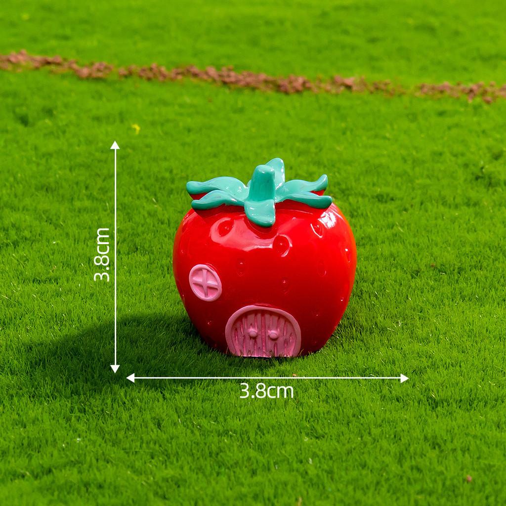 Adorable Resin Vegetable Fruit House Miniatures For Diy Garden Decor And Terrariums