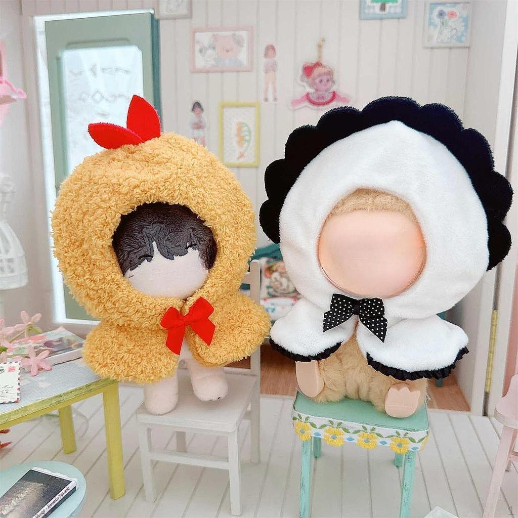 Cotton Shawl for 10cm Plush Doll, Accessory Collectible Display
