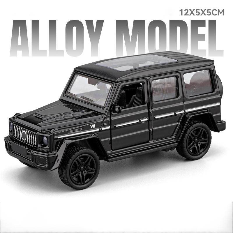 1:Maßstab 36 G63 SUV Modell Spielzeugauto Legierung Druckguss Gummireifen Miniaturfahrzeuge Modelle Pull-Back-Spielzeug Wohnzimmerdekoration