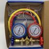 R134a Air Conditioning Pressure Gauge with 3 Hose and Hook A/C Manifold Double Gauge Set Freon For R12 R22 R404A R134a